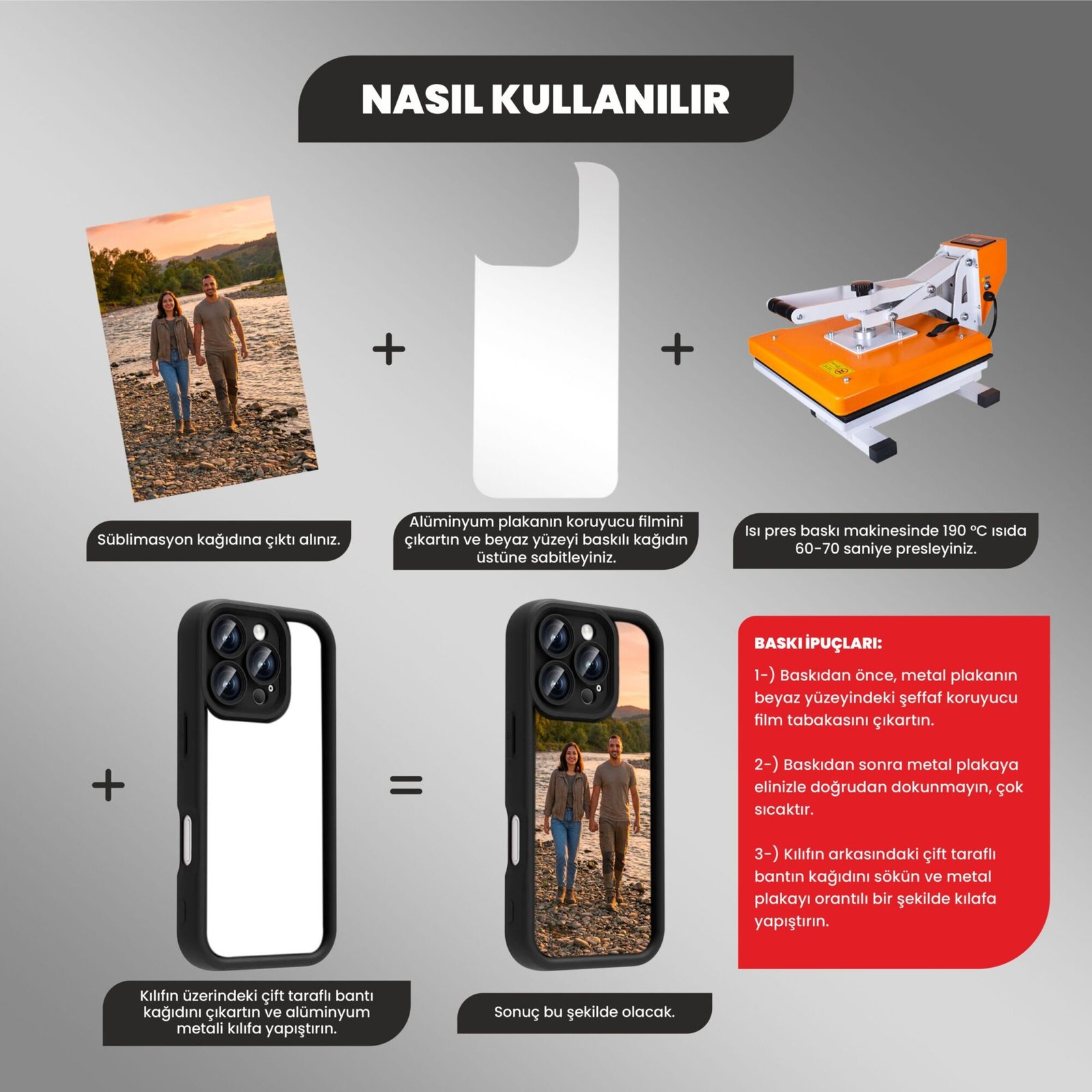 Boş Baskısız Süblümasyon Telefon Kılıfı iPhone Serisi