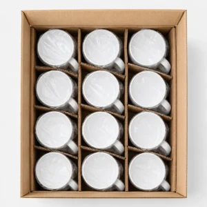 Baskısız Süblimasyon Beyaz Kupa Bardak 300 ml – 36’lı Kutusuz