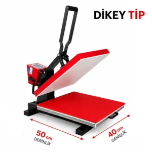 Raylı Düz Transfer Baskı Presi 40x50 cm - Dikey Tip ZY-L4050D
