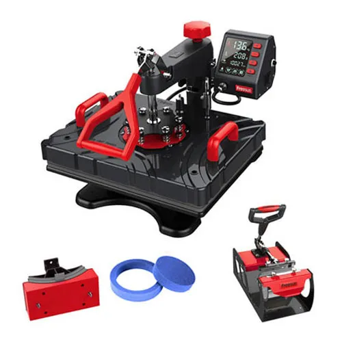 P8100 Freesub Combo 5'i 1 Arada Transfer Baskı Presi 29x38 cm